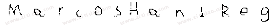 MarcosHand Regular字体转换